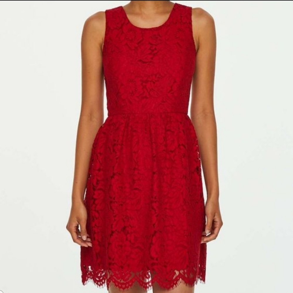 NWT Stunning Red Lace Dress